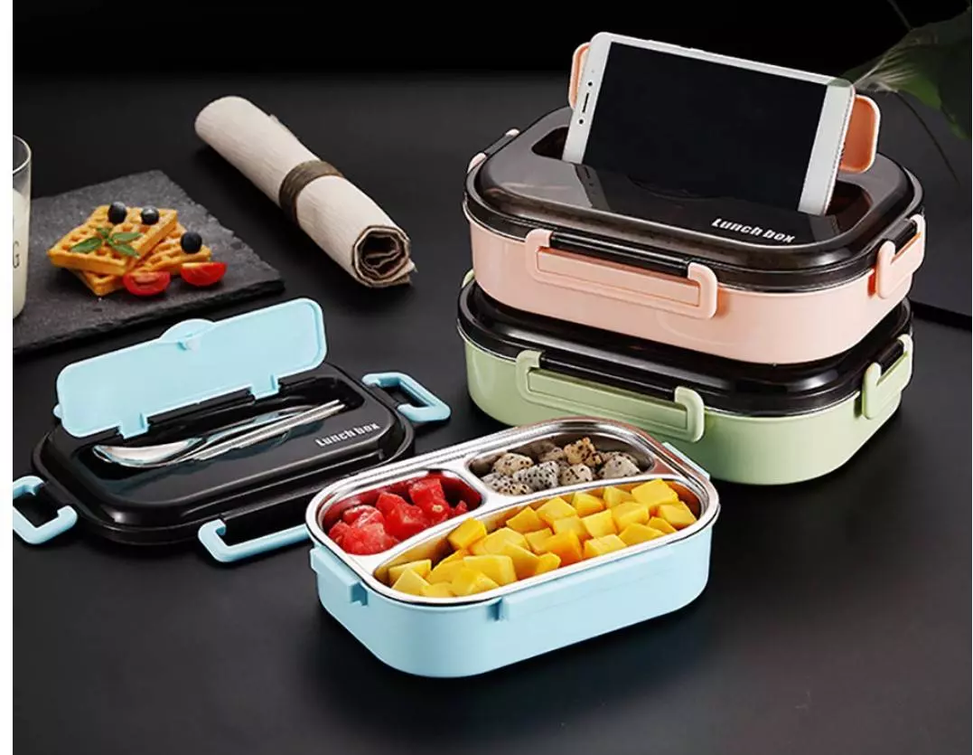 304 Stainless Steel Colorful Design Lunch Box