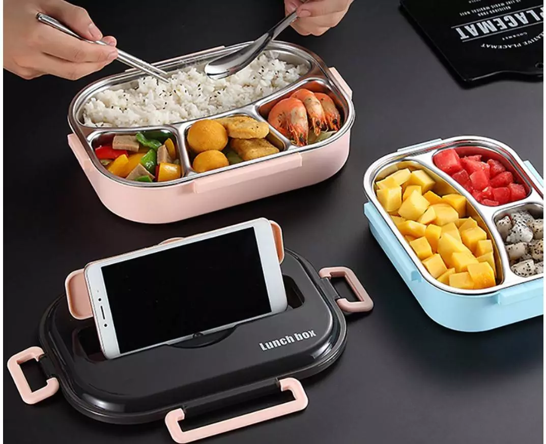 304 Stainless Steel Colorful Design Lunch Box