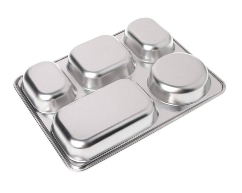 5 Compartments Stainless Steel Lunch Box