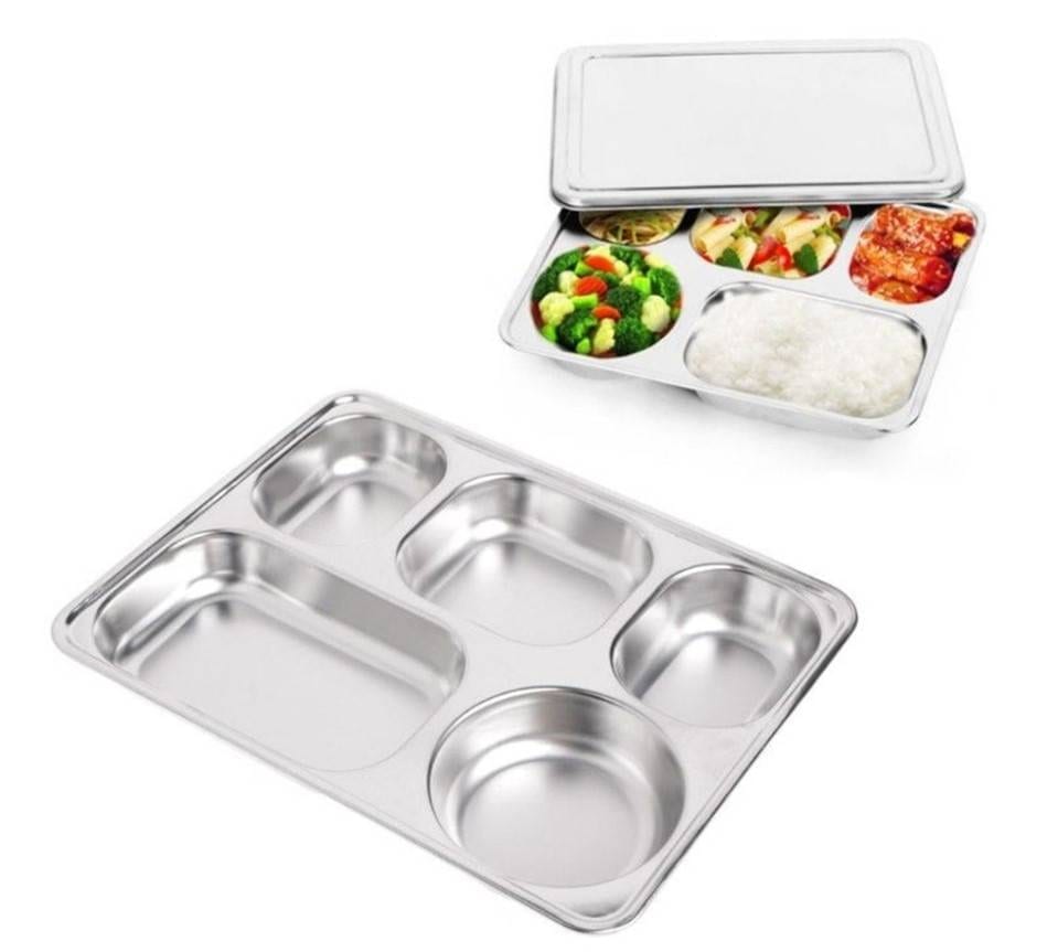 5 Compartments Stainless Steel Lunch Box