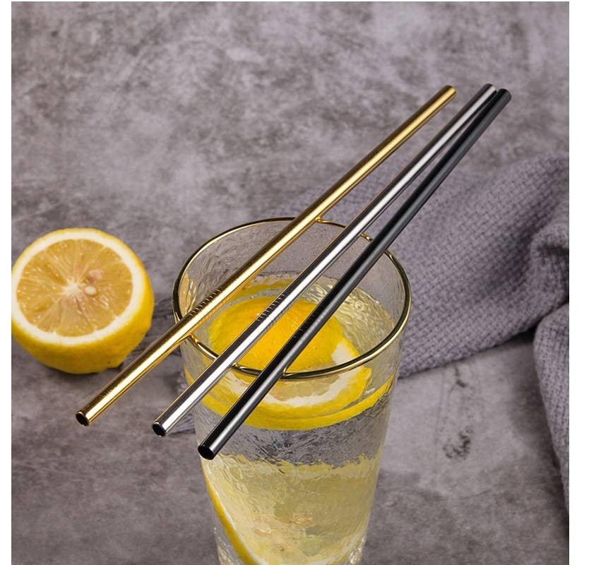 304 Stainless Steel Drinking Straws 4/8 Pcs Set