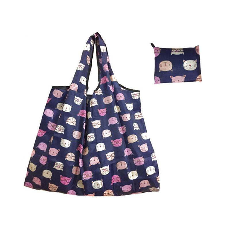 Large Folding Patterned Shopping Bag