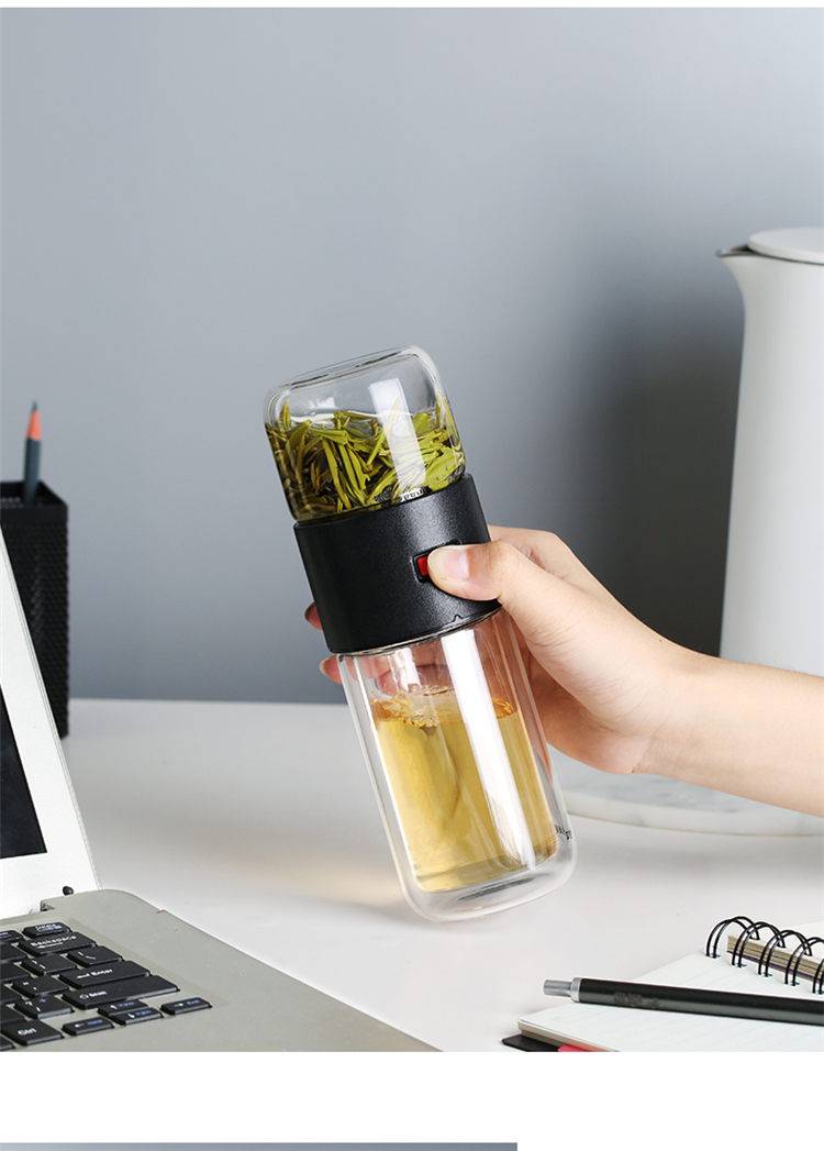 Glass Tea Bottle for Travel