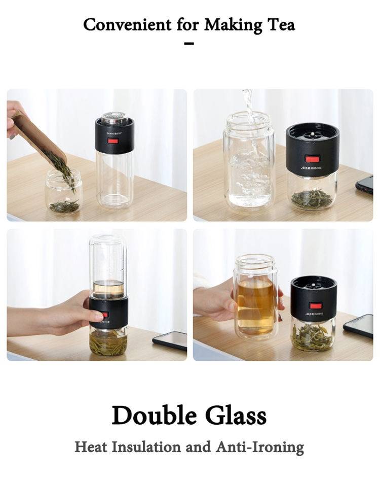 Glass Tea Bottle for Travel