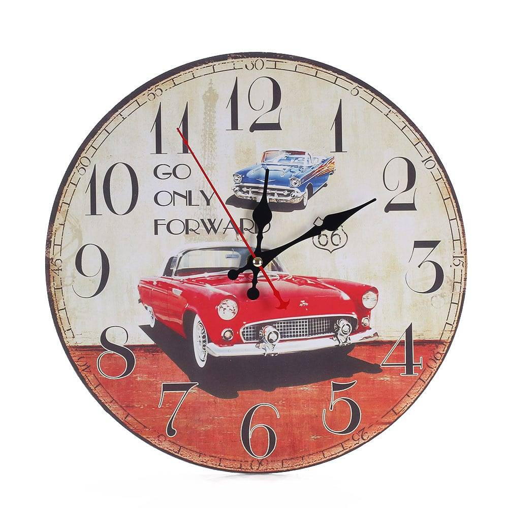 Wall Clock Beautiful Colorful Living Room Bar Cafe Personality Loft Industrial Wind Large Decorative Nostalgic Retro Watch 60049