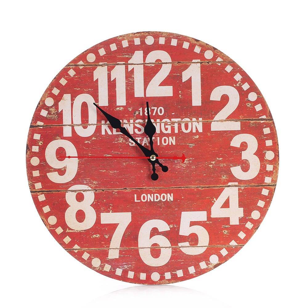 Wall Clock Beautiful Colorful Living Room Bar Cafe Personality Loft Industrial Wind Large Decorative Nostalgic Retro Watch 60049