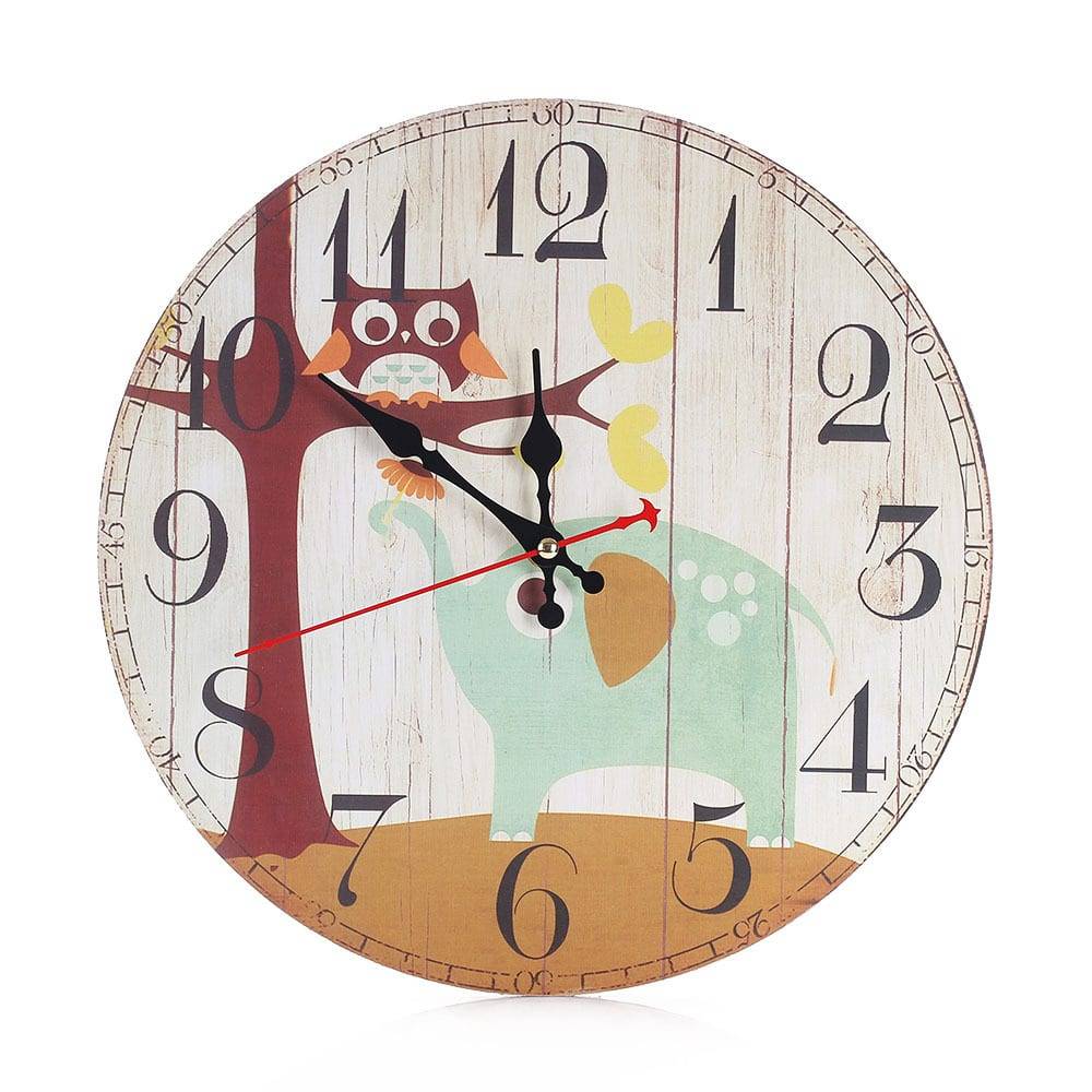 Wall Clock Beautiful Colorful Living Room Bar Cafe Personality Loft Industrial Wind Large Decorative Nostalgic Retro Watch 60049