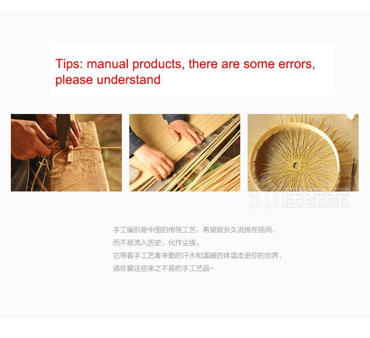 Bamboo plate hand made bamboo weave groceries baskets circular receive case Fruit plate bowls tray drying dustpan cage organizer