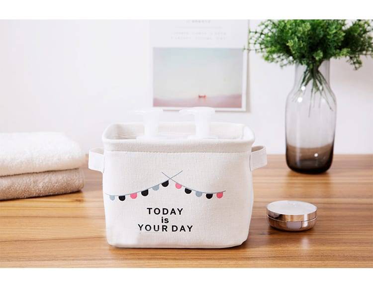 Desktop Storage Basket Sundries Underwear Toy Storage Box Cosmetic Book Organizer Stationery Container Laundry Storage Basket