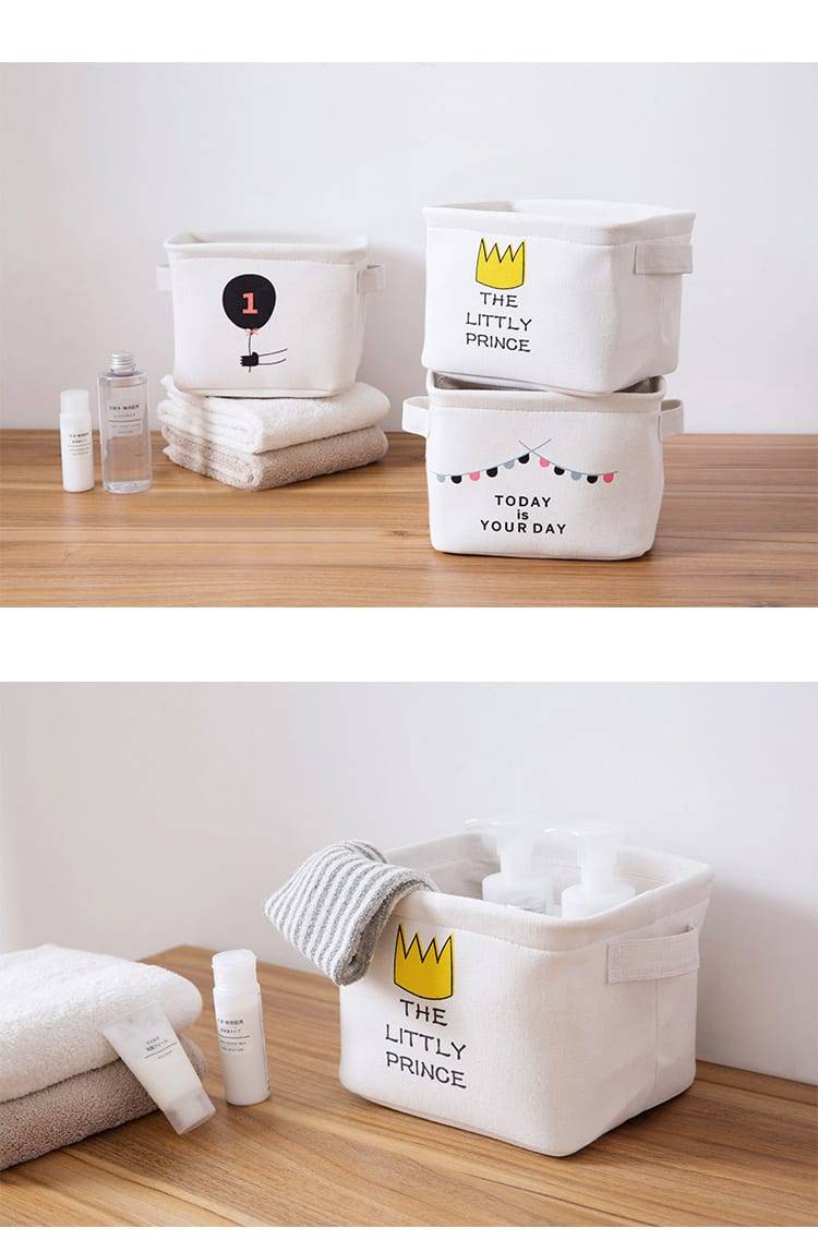 Desktop Storage Basket Sundries Underwear Toy Storage Box Cosmetic Book Organizer Stationery Container Laundry Storage Basket