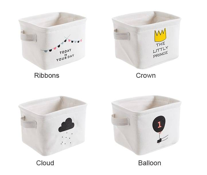 Desktop Storage Basket Sundries Underwear Toy Storage Box Cosmetic Book Organizer Stationery Container Laundry Storage Basket