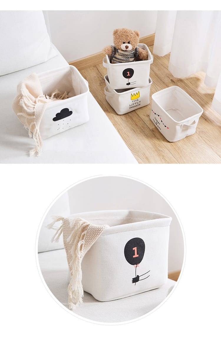 Desktop Storage Basket Sundries Underwear Toy Storage Box Cosmetic Book Organizer Stationery Container Laundry Storage Basket