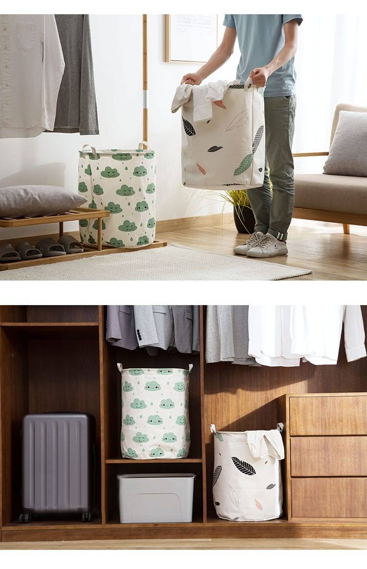 Large/Folding Laundry Basket Storage Basket Barrel for Kids Laundry Organizer Holder bags Toy Clothing Storage Bucket Household