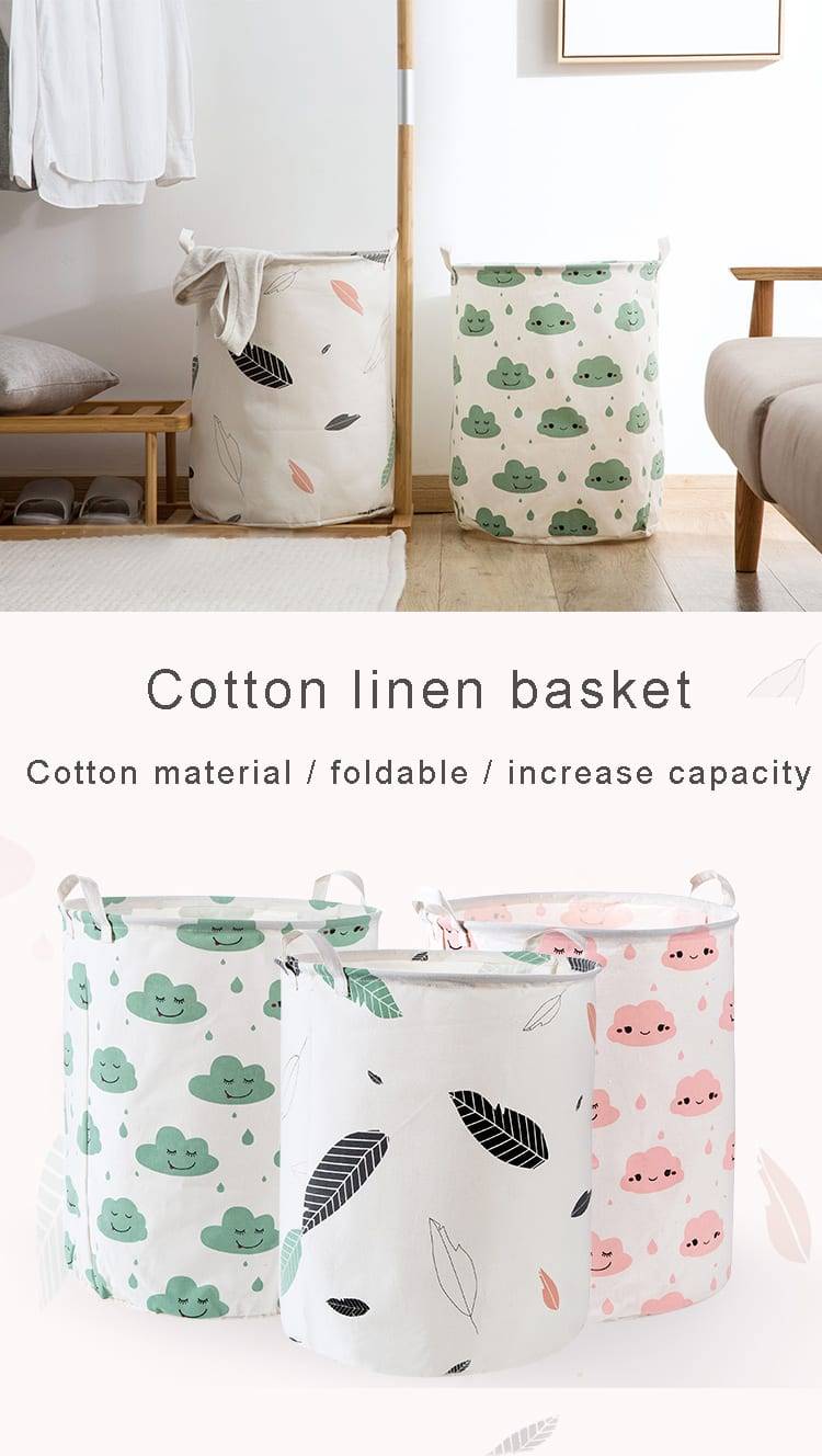 Large/Folding Laundry Basket Storage Basket Barrel for Kids Laundry Organizer Holder bags Toy Clothing Storage Bucket Household