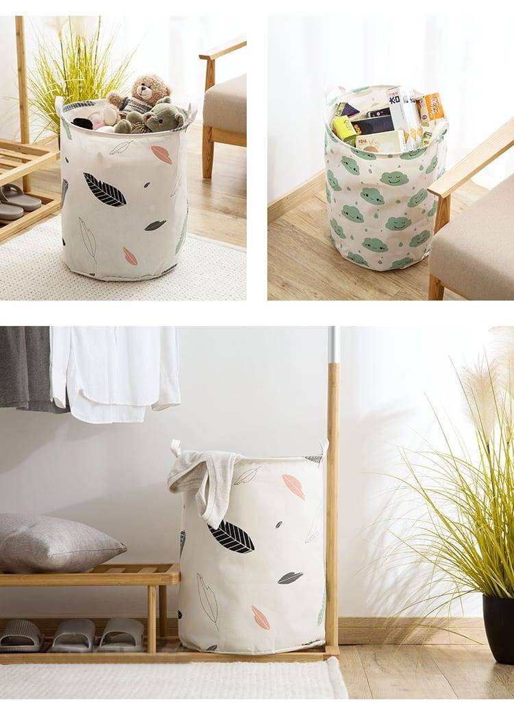 Large/Folding Laundry Basket Storage Basket Barrel for Kids Laundry Organizer Holder bags Toy Clothing Storage Bucket Household