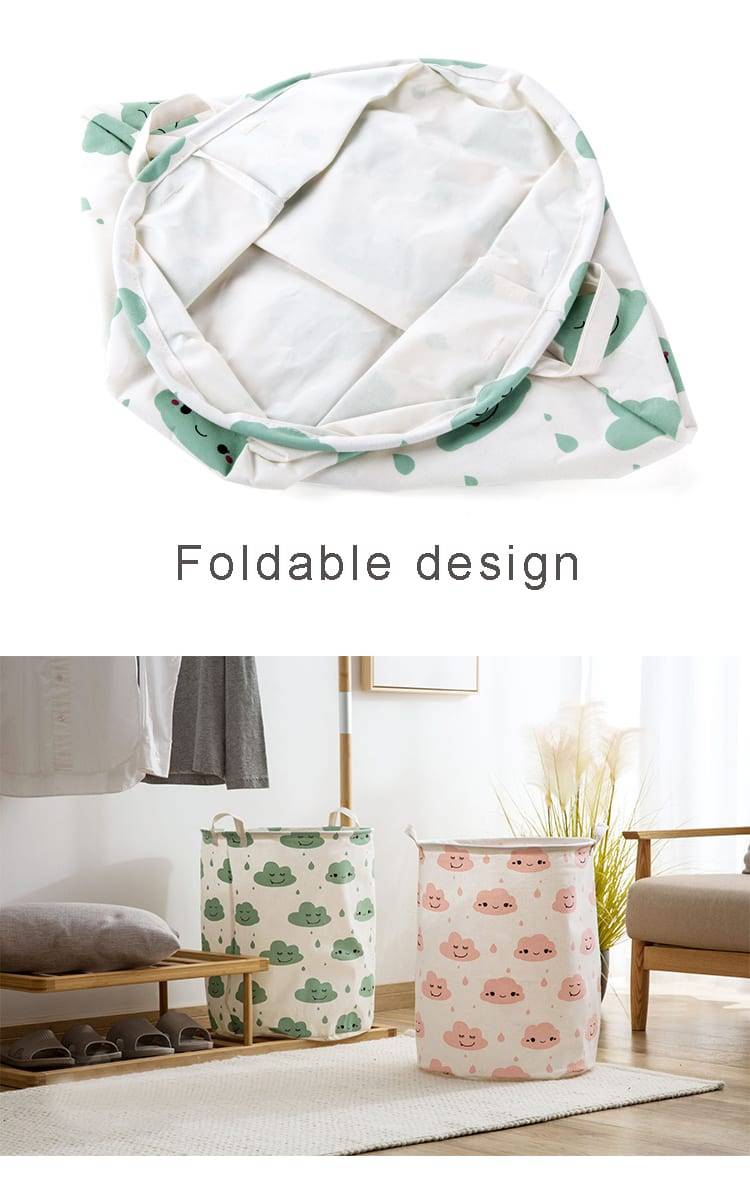 Large/Folding Laundry Basket Storage Basket Barrel for Kids Laundry Organizer Holder bags Toy Clothing Storage Bucket Household