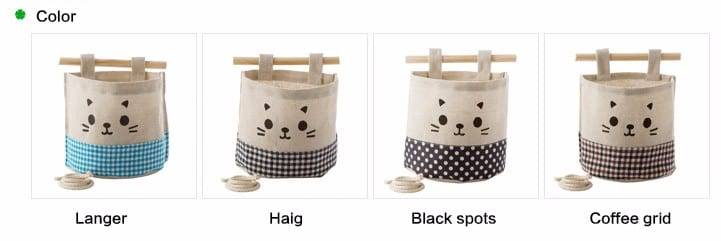 NEW Linen/Cotton Fabric Wall Door Closet Hanging Storage Bag Case 4 Styles Organizer For Cosmetics Storage Containers Organizer