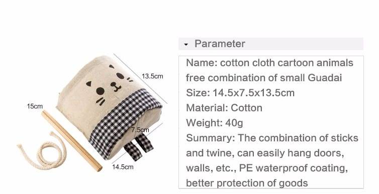 NEW Linen/Cotton Fabric Wall Door Closet Hanging Storage Bag Case 4 Styles Organizer For Cosmetics Storage Containers Organizer