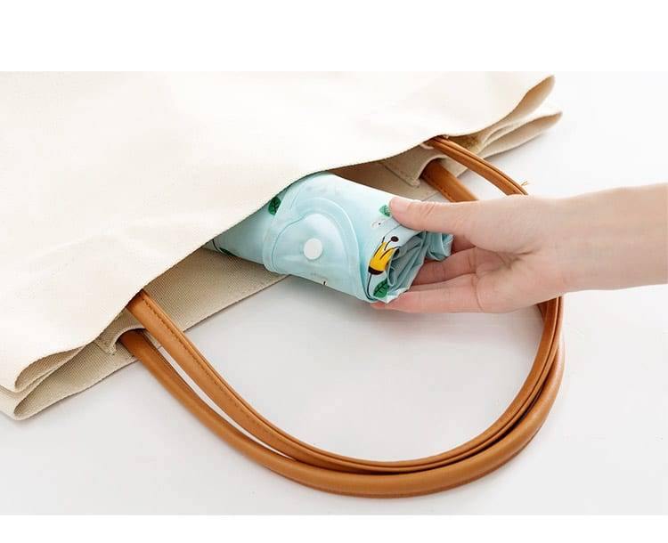 Fashion Female Canvas Beach Bag Cartoon animal Printed Casual Tote Women Canvas Handbag Daily Use Single Shoulder storage Bags