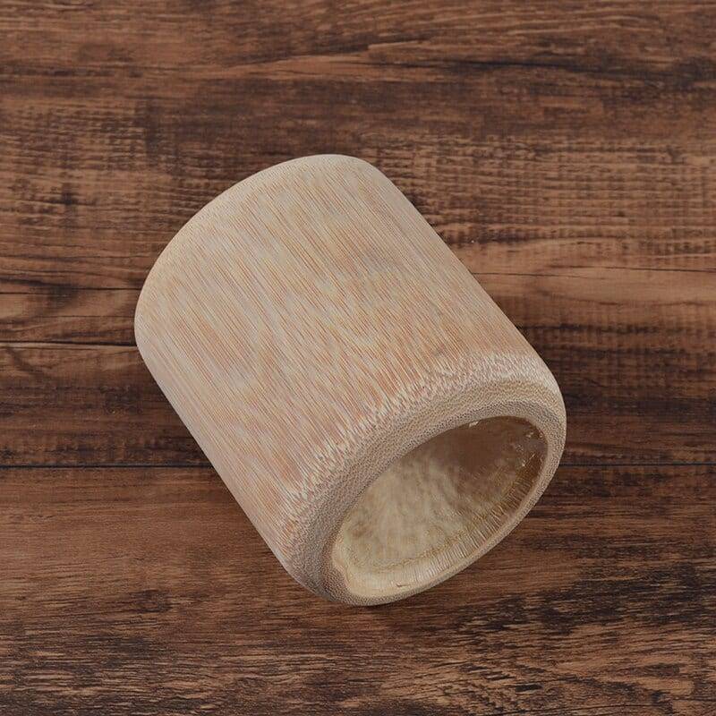 Green Natural Pure Handmade Bamboo Toothbrush Cups Water Cup Bamboo Round Ethically Sourced Tea Cups Small Gift