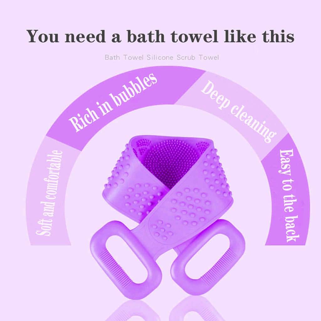 Magic Silicone Brushes Bath Towels Rubbing Back Mud Peeling Body Massage Shower Extended Scrubber Skin Clean Brushes Bathroom Magic Silicone Brushes Bath Towels Rubbing Back Mud Peeling Body Massage Shower Extended Scrubber Skin Clean Brushes Bathroom