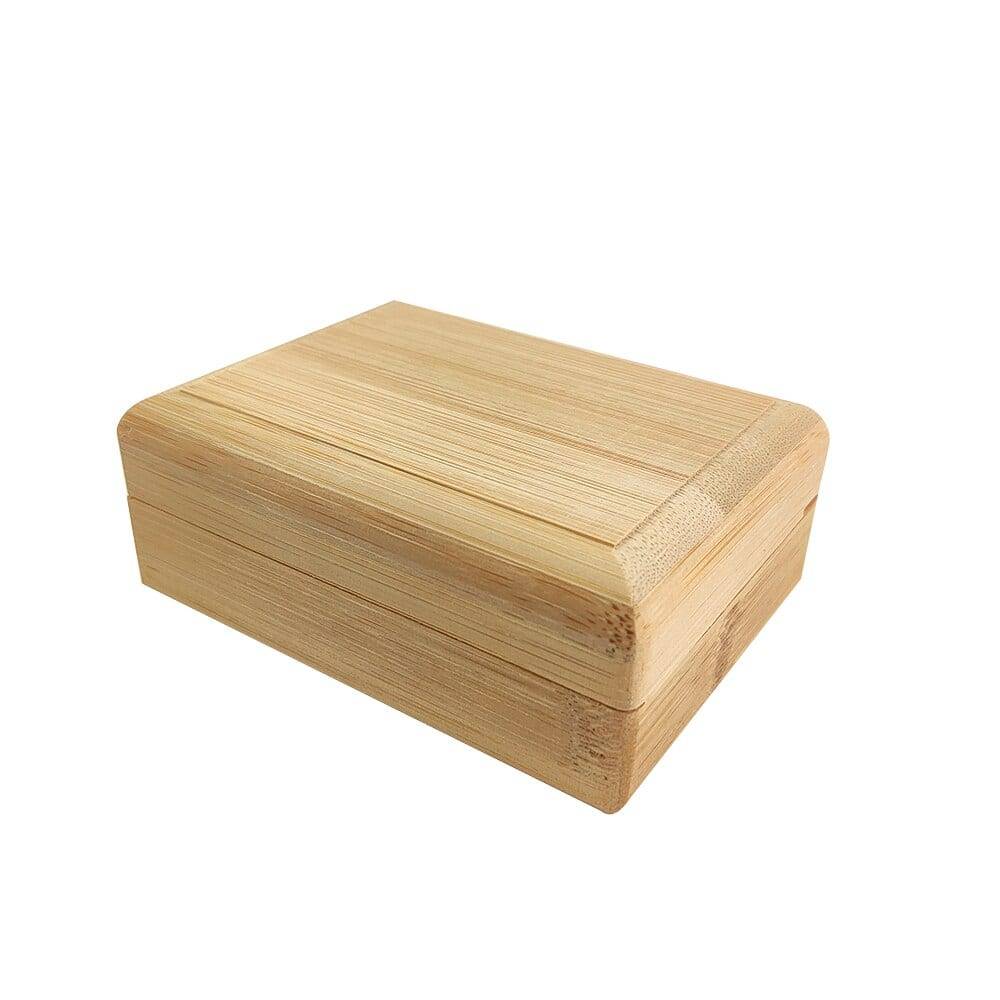 Durable Soap Tray Holder Storage Natural Bamboo Soap Dish Environmental Wooden Soap Rack Cover Plate Box Container For Bathroom