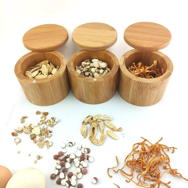 Bamboo Storage Canister Jar spice pipe box Home & Kitchen kitchen Supplies Color : 1282-A-1 Bamboo Storage Canister Jar spice pipe box Home & Kitchen kitchen Supplies Color : 1282-A-1