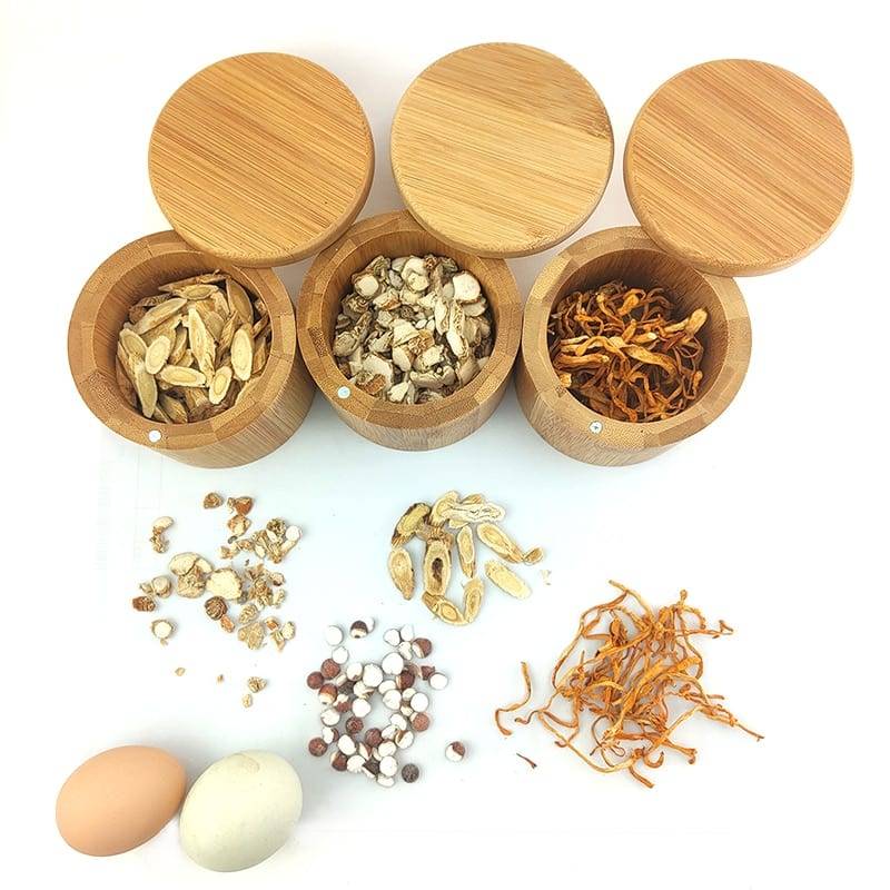 Bamboo Storage Canister Jar spice pipe box Home & Kitchen kitchen Supplies Color : 1282-A-1 Bamboo Storage Canister Jar spice pipe box Home & Kitchen kitchen Supplies Color : 1282-A-1