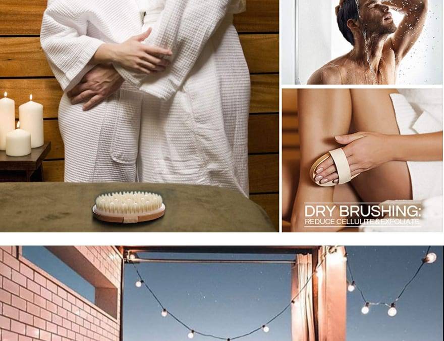 Dry Skin Body Brush Exfoliating Bath Brush Back Scrubber Back Brush Medium Strength Body Scrub Skin Bathing Brushing