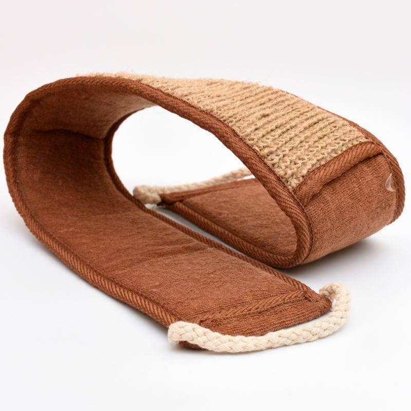 NEW NATURAL Bath brush sponge brown bath towel bathroom accessories handle rubbing back massage spa sponge LEECO STORE S8DIS49