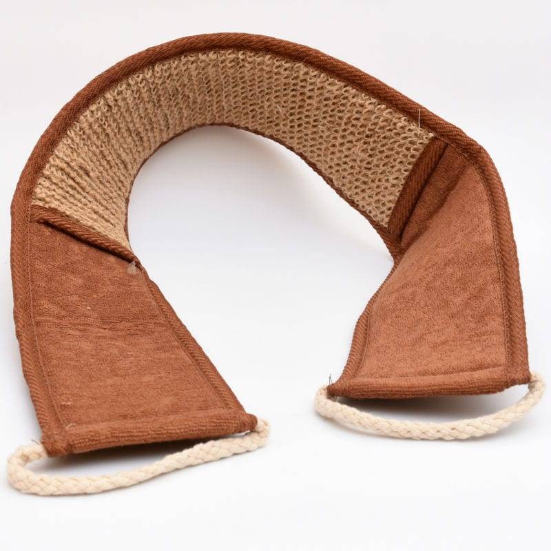 NEW NATURAL Bath brush sponge brown bath towel bathroom accessories handle rubbing back massage spa sponge LEECO STORE S8DIS49