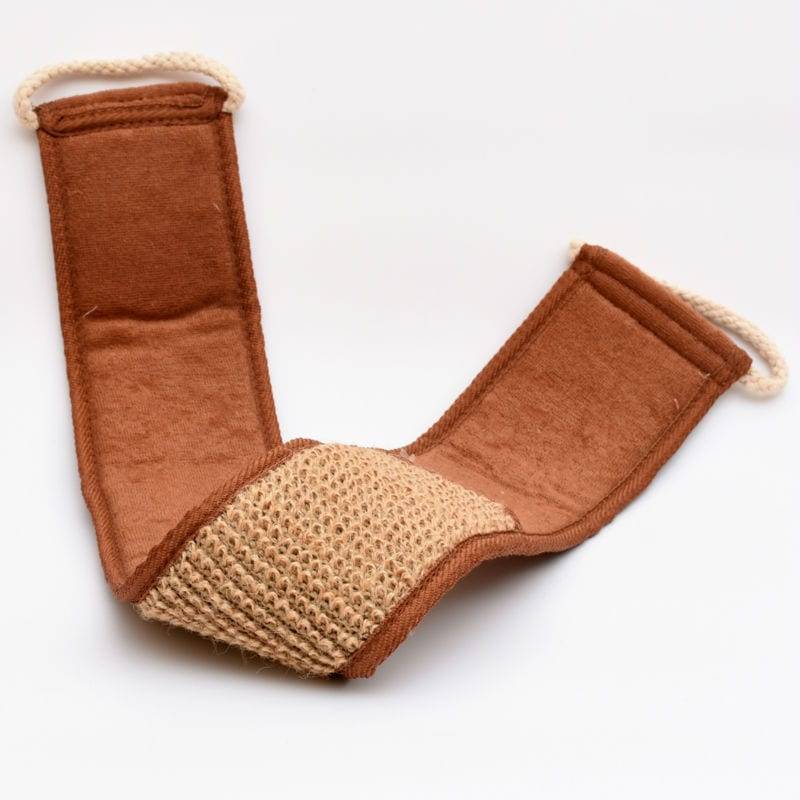 NEW NATURAL Bath brush sponge brown bath towel bathroom accessories handle rubbing back massage spa sponge LEECO STORE S8DIS49