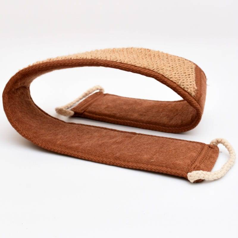 NEW NATURAL Bath brush sponge brown bath towel bathroom accessories handle rubbing back massage spa sponge LEECO STORE S8DIS49