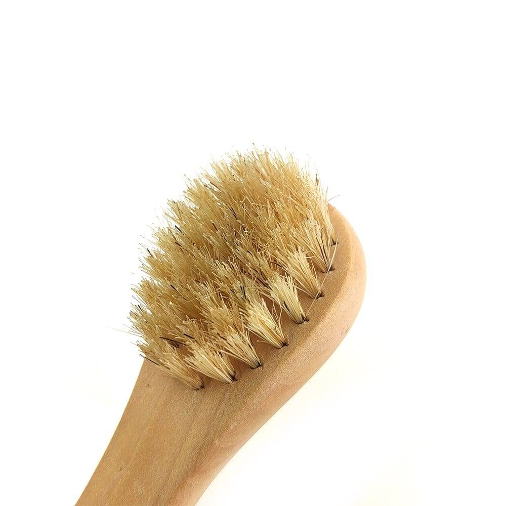 Natural Bristle Exfoliation Bath Brush Fat Removal Shower Bbrush Wooden Massage Long Wooden Handle Dry Brushing D40
