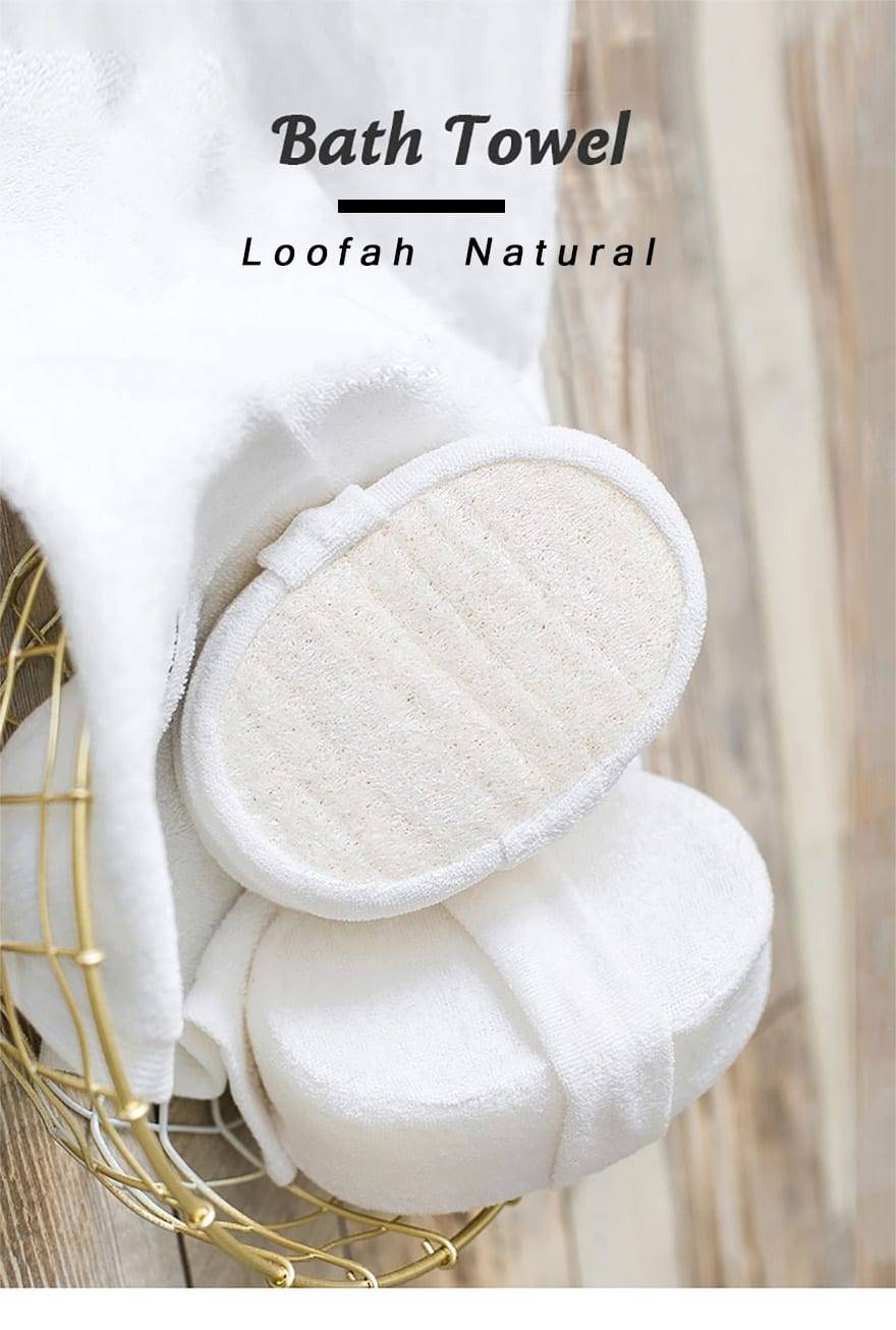 Natural Plant loofah Bath brush massage spa bath sponge Exfoliator Pad Body Skin Bathing Massage Bath brush DIS49S8