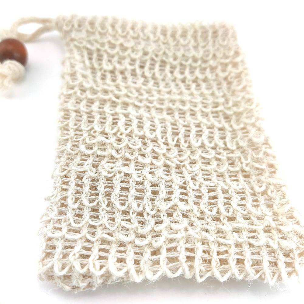 6pcs/pack Soap Bag Exfoliating Soap Saver Pouch Foaming Sisal Soap Pouch Saver Massage Organic Soap Bags With Rope